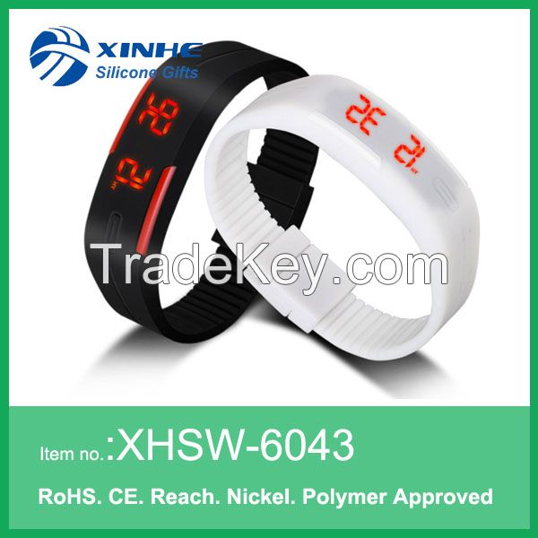 2015 New Sports Bracelet LED Watch Waterproof Unisex Sports Wrist Watch Led touch watch