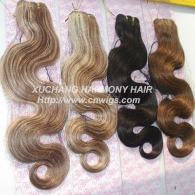 FACTORY SUPER cheap human hair weft/30 inch remy human hair weft/cheap weft hair extension