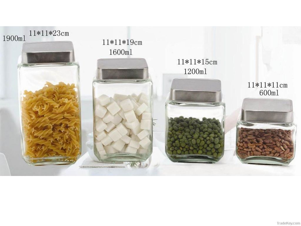 glass storage jar