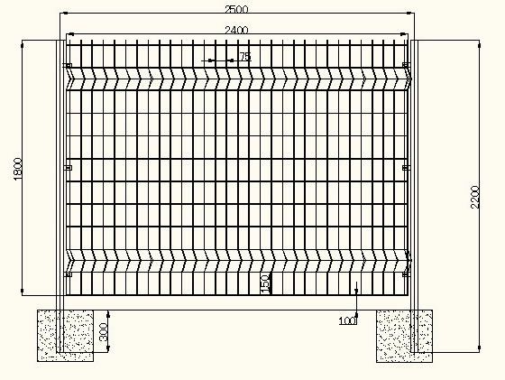 Wire fence (Double)