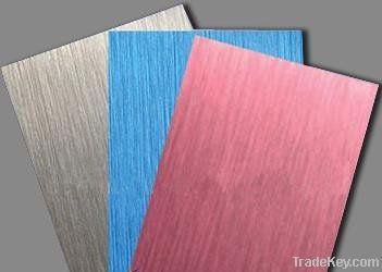 Silver/golden/blue/copper brushed aluminum composite panel