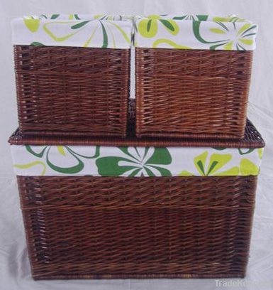 wicker laundry basket