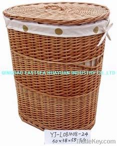 wicker laundry basket