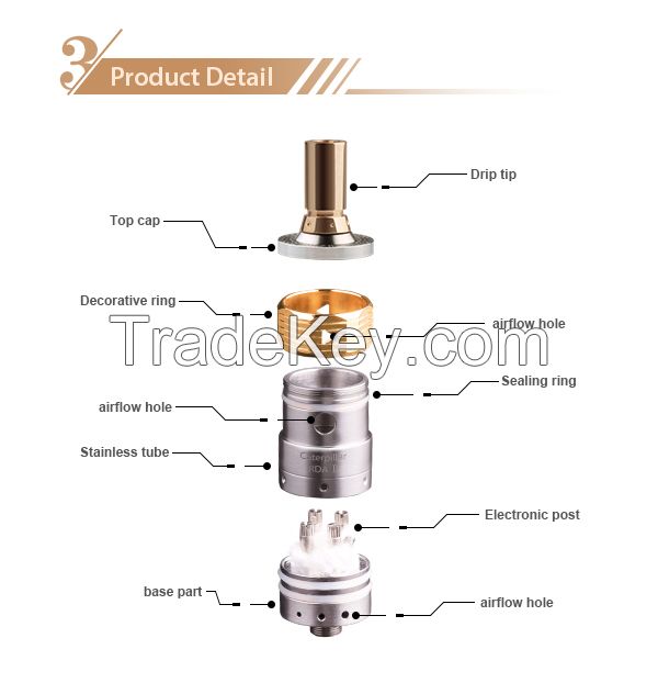 2015 Best rebuildable dripping atomizer Smok goldpillar RDA