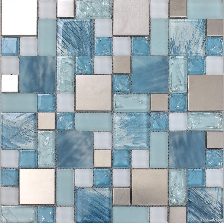 Mat Hand Paint Glass Mosaic