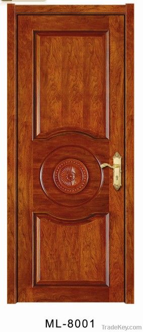 the solid wooden door