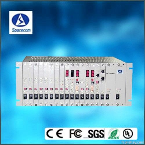 16 slots Fiber Optic Interface Network Management Chassis