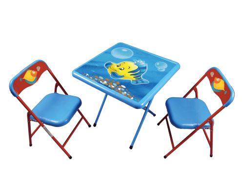 Baby fold table and chair