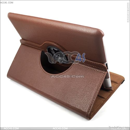 Rotatable 360 degree Leather Case for iPad 2