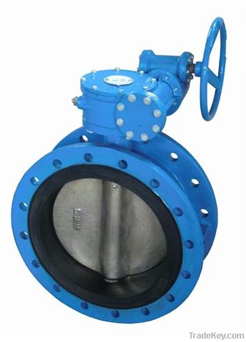 Concentric Double Flanged Butterfly Valve with Gear Box