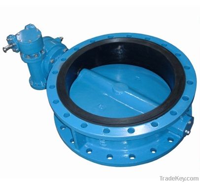 Concentric Double Flanged Butterfly Valve with Gear Box