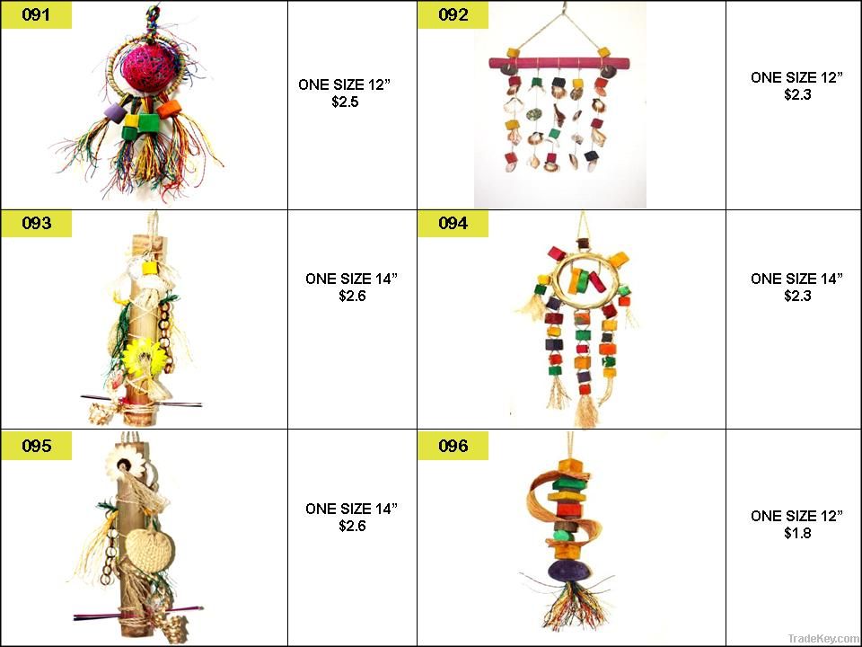 PCC Bird Toys, Perches and Stands