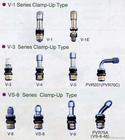 Clamp-In TubelessTyre Valve  (V-1 Series)