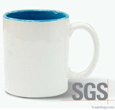 11oz Sublimation Two-Tone Mug -Inner Yellow, MT-B002