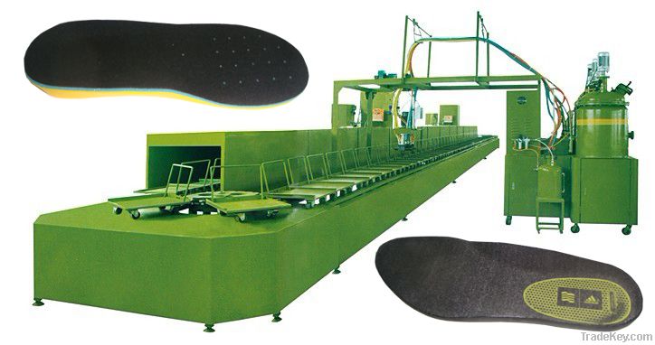 PU insole / shoe pad production line