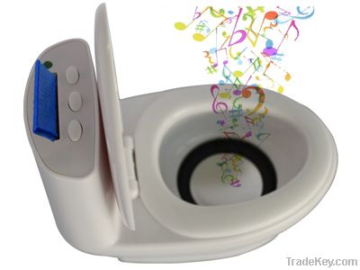 Mini portable slider toilet speaker for iphone/ipoad/epad/ipad(KHS002)