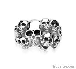 stainless steel men ring jewelry skull rings design