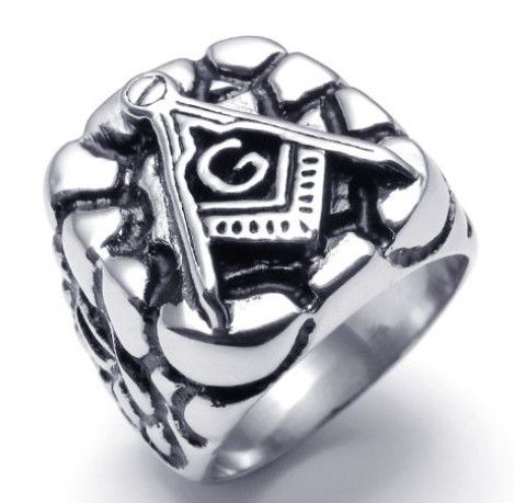 fashion Masonic ring stainless steel ring for men