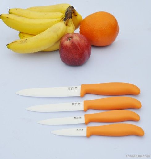 Wholesale color fruit/vegetable ceramic knife set and peeler