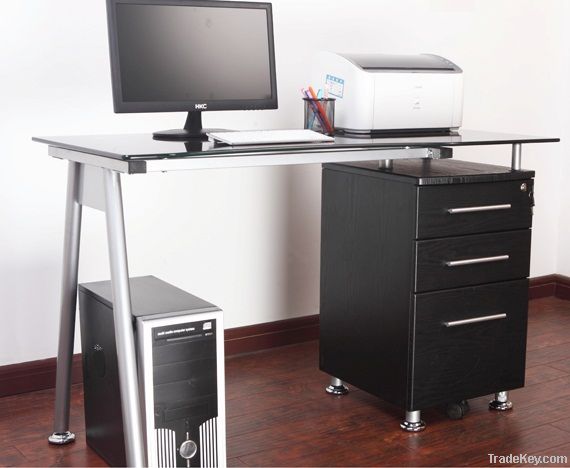 Glass Top Computer Desk Computer Table