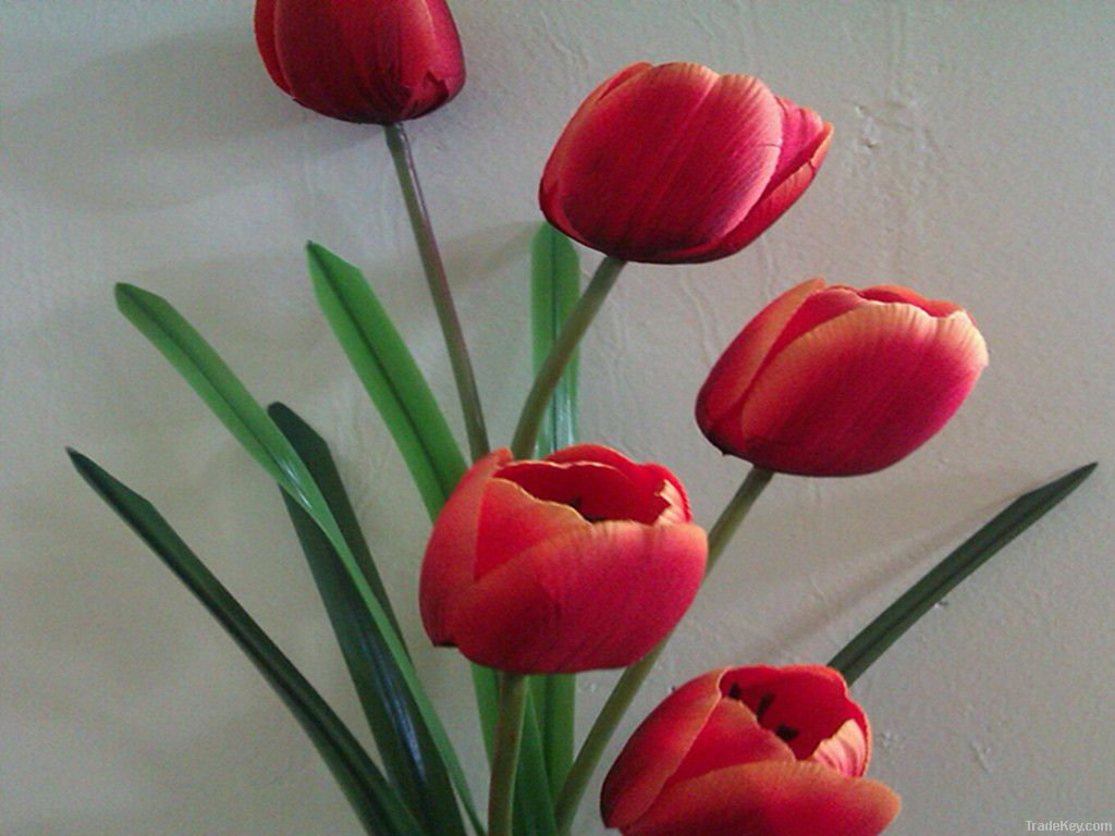 artificial  tulips