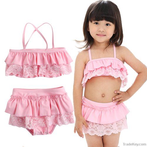 2012 new tankinis girls swimwear hot pink beachwear