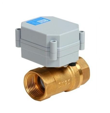 3 wire brass valve electric 1/4'' to 1 1/4'', 9-24v or 110v-230v for water control, heating systems