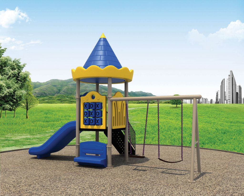 kids plastic outdoor plaground slide