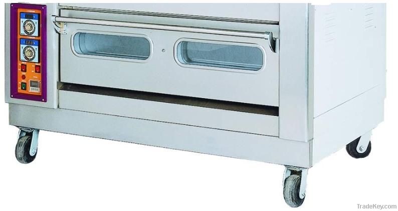 Steam spray 2 trays gas deck oven