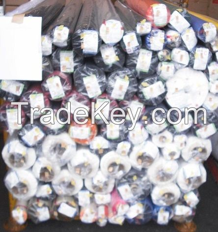 Coated Woven Fabrics Stock Lot