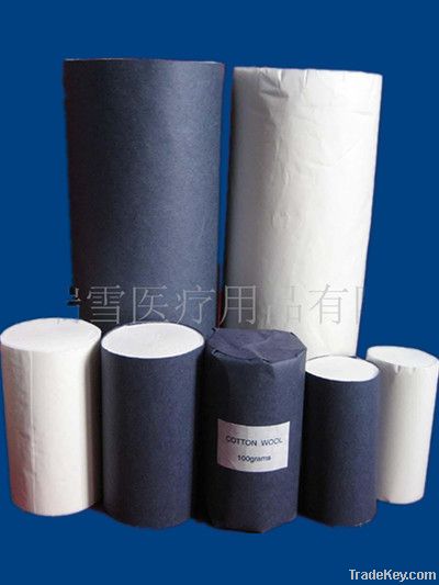 Absorbent cotton roll