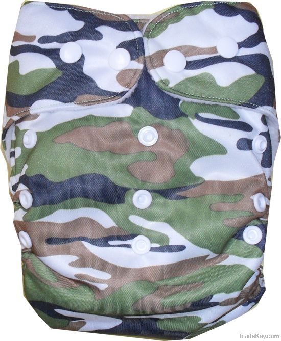 Printed baby cloth diaper, One Size Pocket Diaper, Cloth nappy for newbo