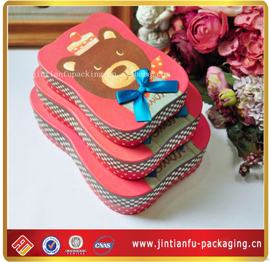 cute animal gift box with bowknot