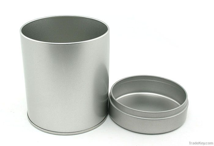 round airtight tea tin, round chocolate tin can, metal tea storage can