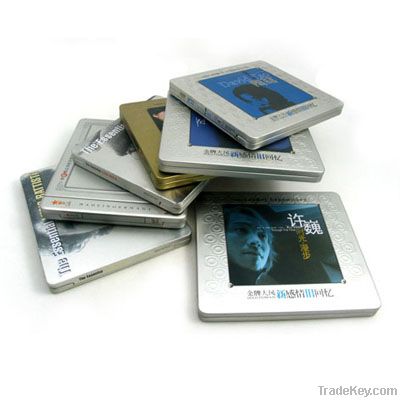 cd dvd tin packaging, metal cd dvd case, multi media metal container