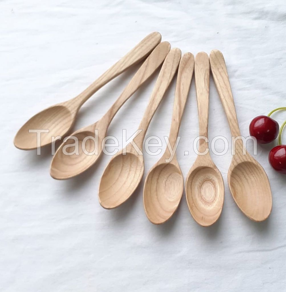 Wooden Spoon Coffee Spoon Teaspoon Many Sizes Tableware Kitchenware