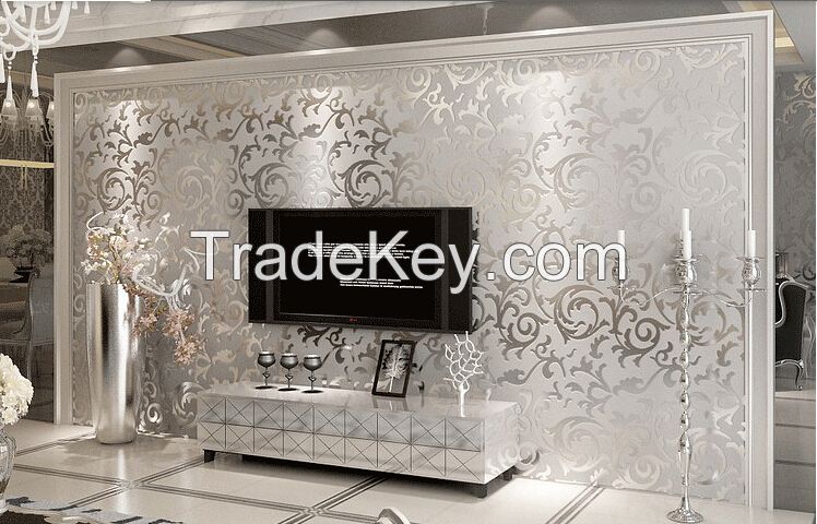 Wholesale Fashion Euro style non-woven 3d wallpaper