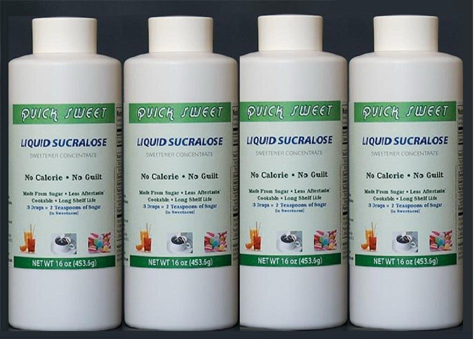 Sucralose sweetener Liquid 16 oz  (470 gram) x 4 bottles case