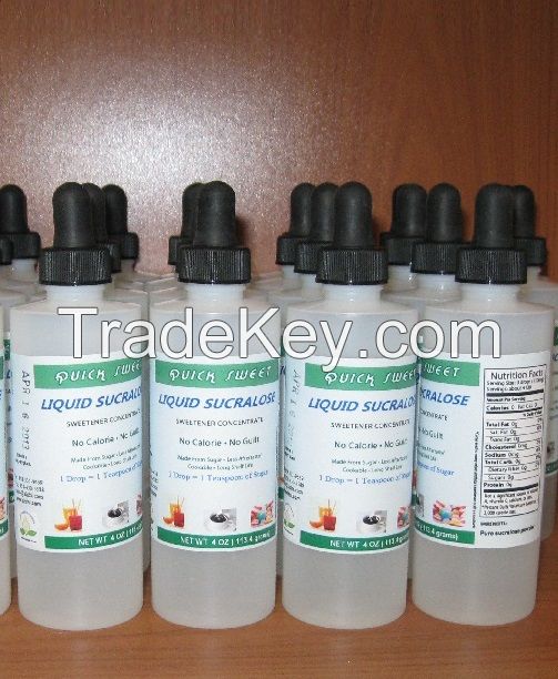 Sucralose super sweet liquid 4 oz x 4 bottles kit