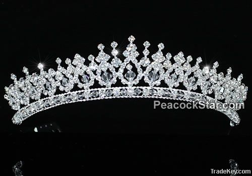 Bridal Wedding Pageant Sparkling Tiara use Austrian Crystal CT1543