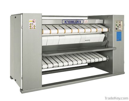 FLAT WORK IRONER WITH DRYING BAND