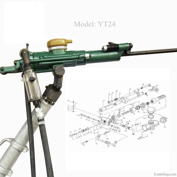 yt24 air hammer rock drill