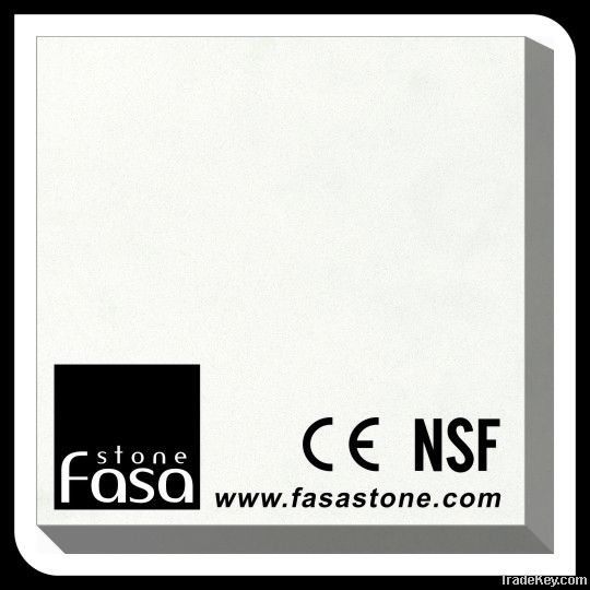 NSF approved eco-fiendly white quartz slabs