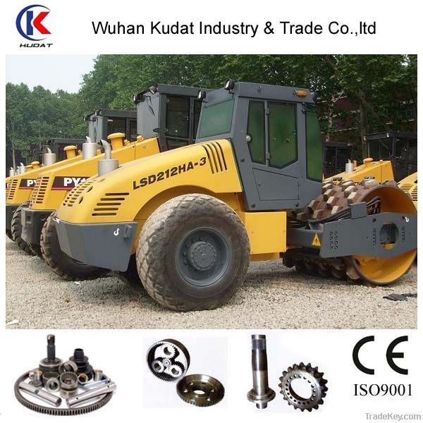 Single drum road roller (Pad foot drum)