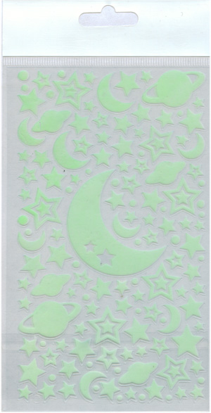 Glow in dark sticker