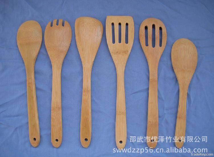 High Quality Bamboo Kitchen Utensil Set