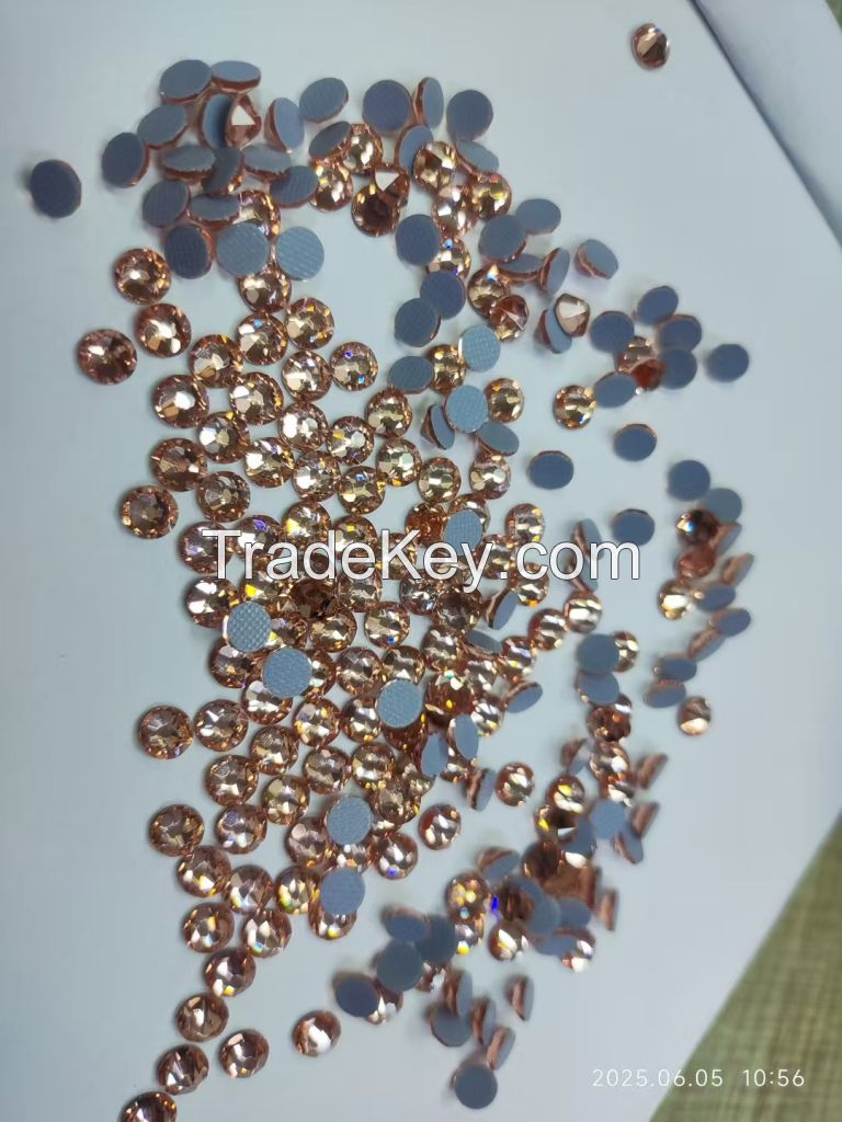 Premium hot fix rhinestone with imported glue, free sample