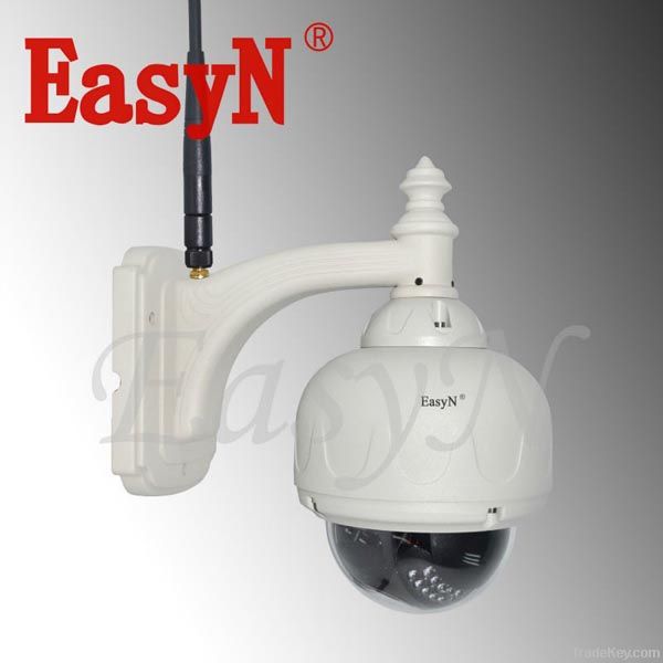 Outdoor dome ip camera pan tilt wireless ir waterproof