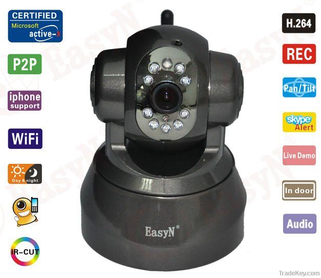 Smarthome Wireless Security IP Camera with Pan, Tilt and Night Vision