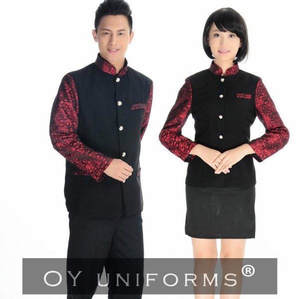 Wholesale Restaurant &amp; Hotel Waitress Work Staff Uniforms Long Sleeves